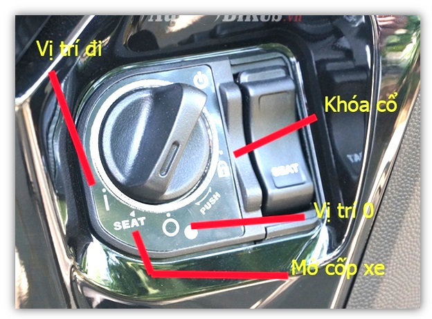 Núm khóa Smartkey xe máy